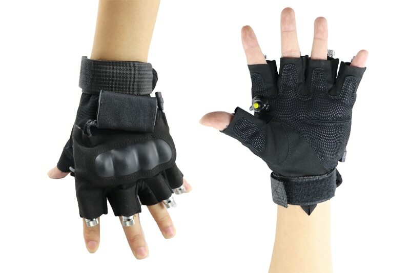 Laser Gloves LED Laser Multi Ray 2 in 1 Red Green Blue Gloves Laser Man DJ Party