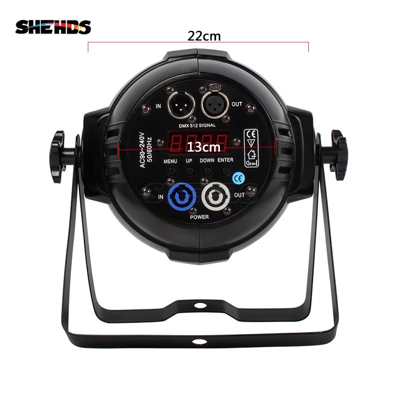 SHEHDS 200W LED Par Stage Light RGBWA+UV Blinder DMX Spot Light DJ Disco Party