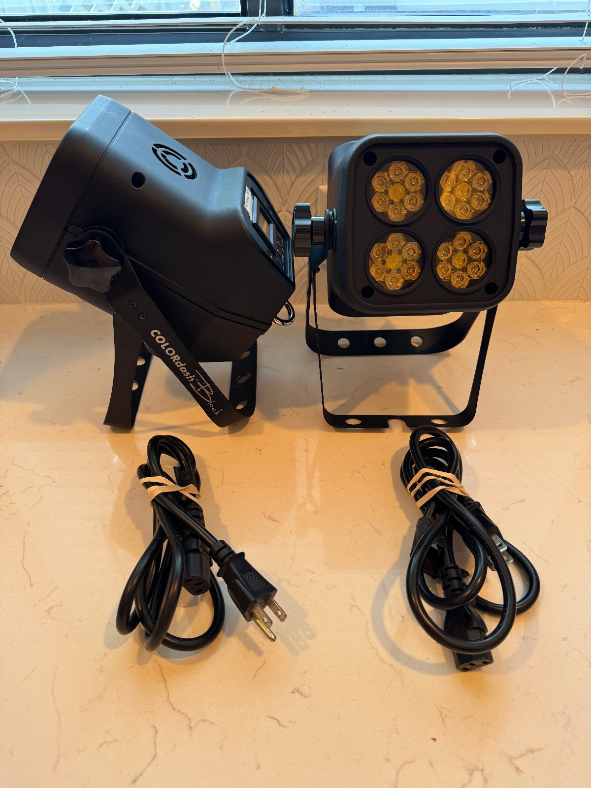 2X CHAUVET DJ COLORdash Block Wash Light Fixture RGBW LEDs USED