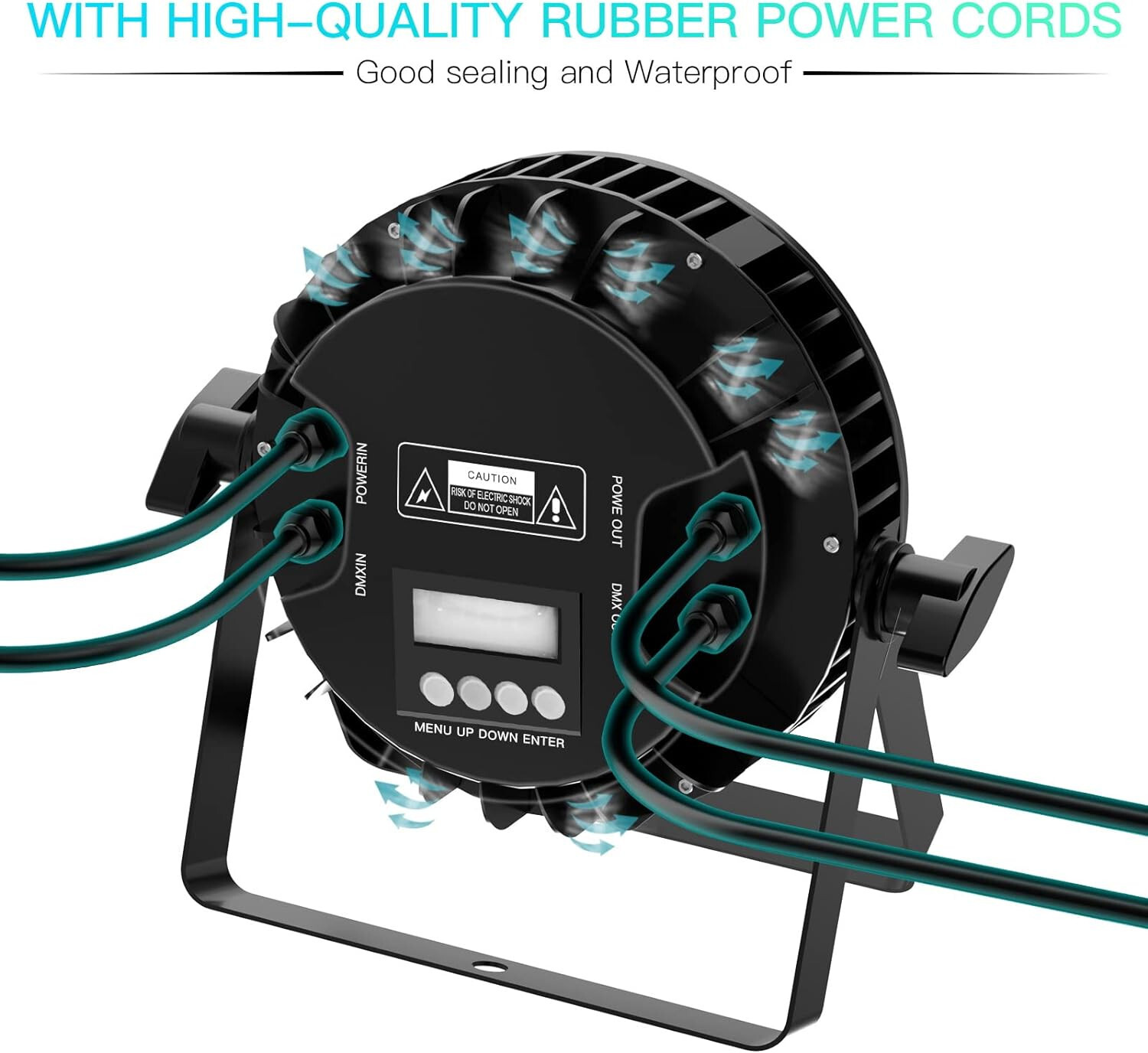 1 LED Stage RGBW Par Light 18X10W IP65 Waterproof Remote DMX Sound Activation