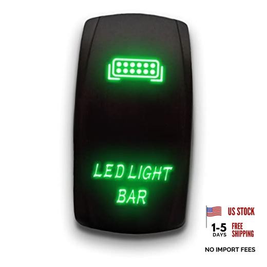 LED LIGHT BAR – – Switch Dual Light – Laser Etched LED LED LIGHT BAR 3 Green
