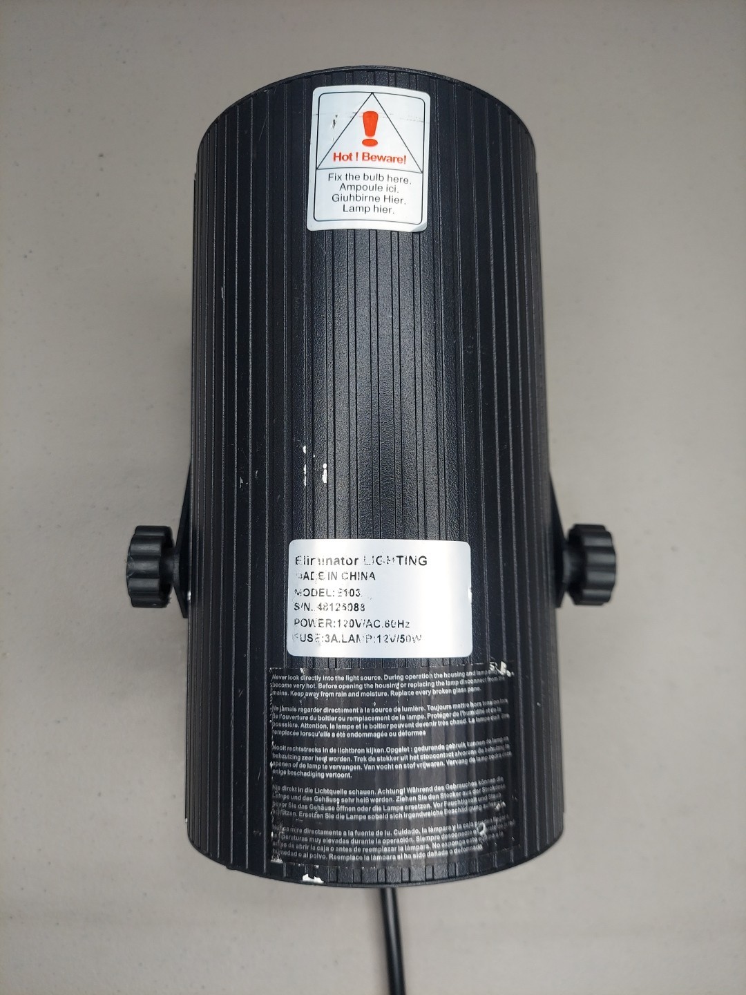 Eliminator Lighting E103 E-103 Moon Beam DJ Light Multicolor Music