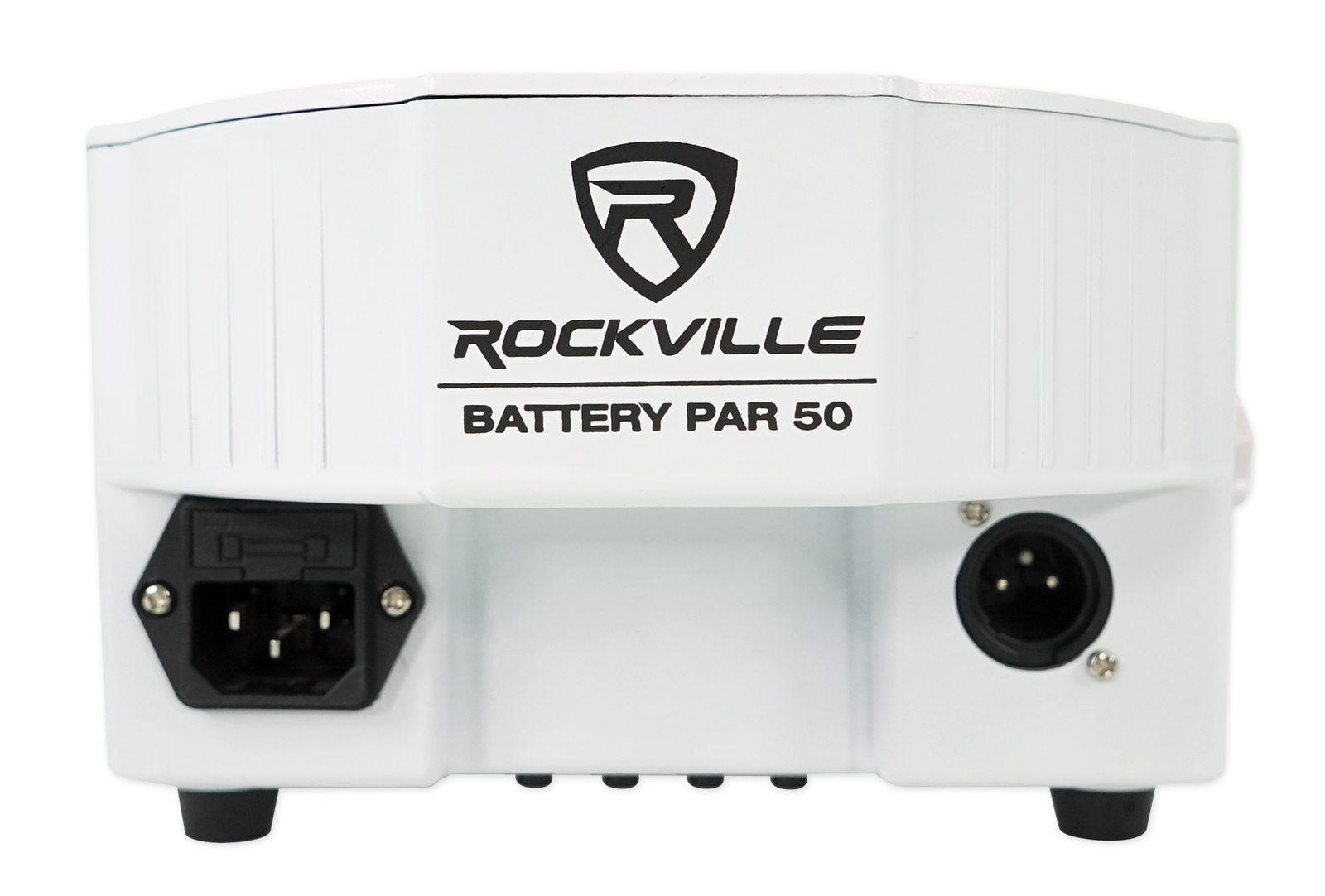 Rockville BATTERY PAR 50 White Rechargeable LED DMX DJ Club Wash Up-Light+Remote