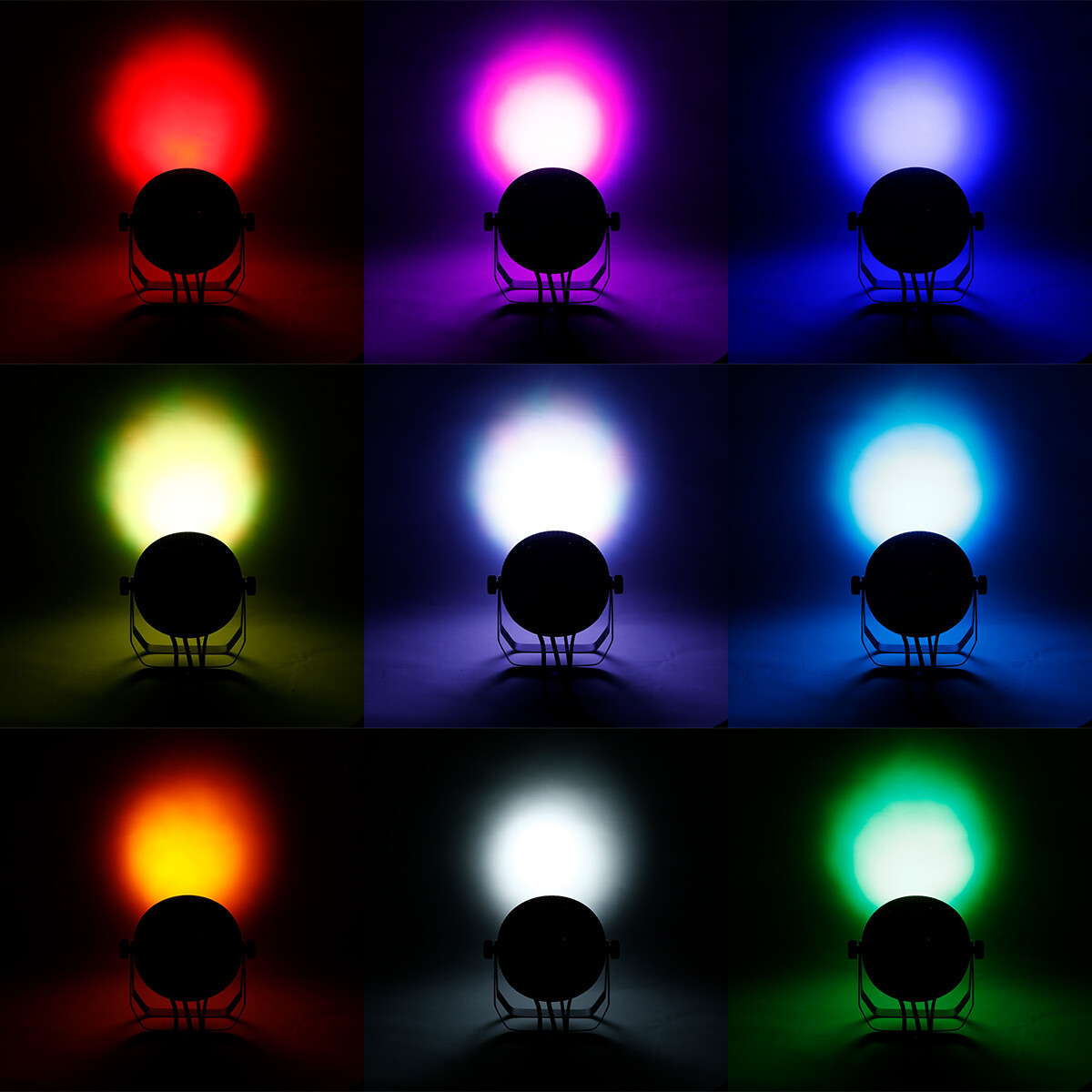 216W RGBWA LED Par Light Aluminum Alloy DMX Stage DJ Disco Party Uplights