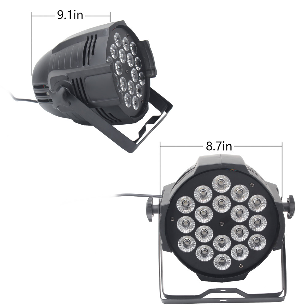 10PCS 270W 18 LED PAR Can Stage Lighting RGBW DMX Club DJ Disco Party Show Light