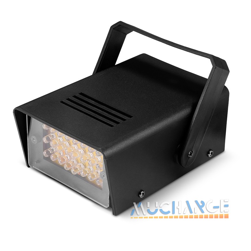 24LED DJ Party Strobe Lights Flash Stage Effect Light Disco Bright White Lamp