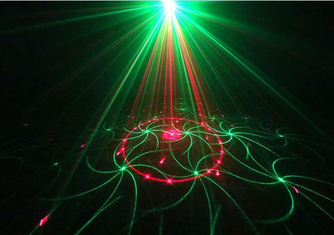 Red Green Blue Laser Indoor Christmas Party Event Decor Light 24 Patterns stage