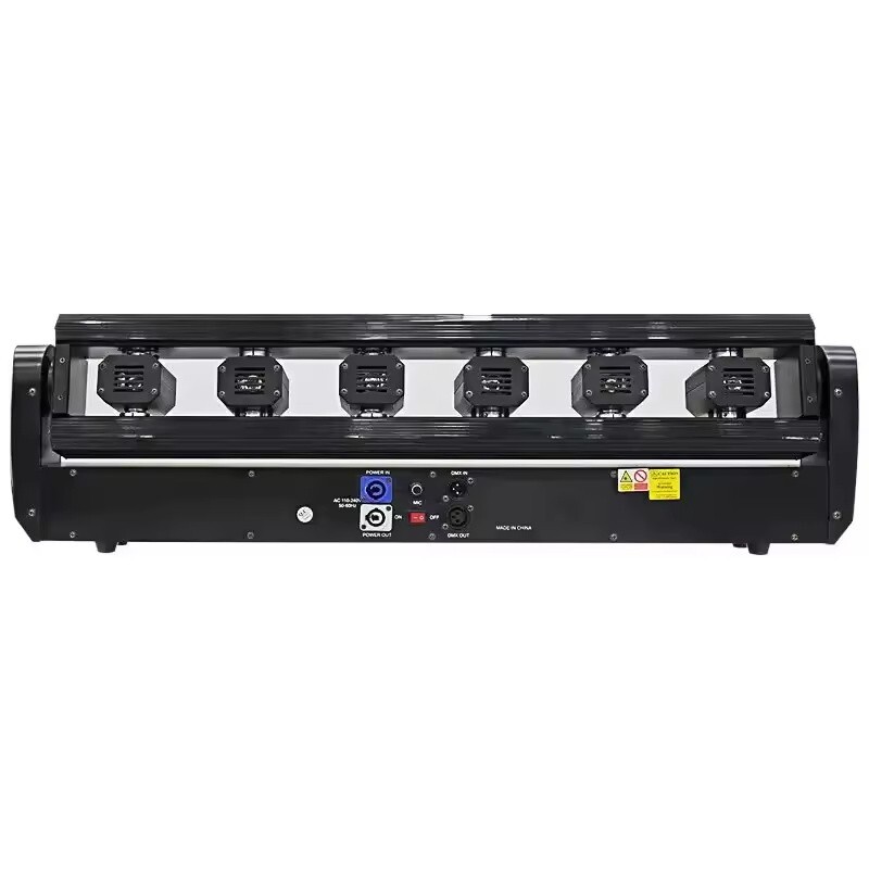 4xFull Color 6 Eyes Dj Laser Light Bar Beam 500mw RGB Lazer Moving Head Light