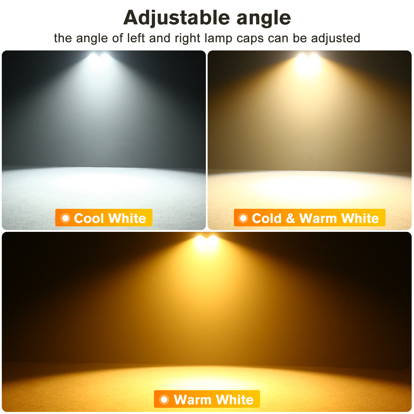 200W COB LED Stage Par Can Light DMX DJ Disco Party Beam Light Warm+Cool White
