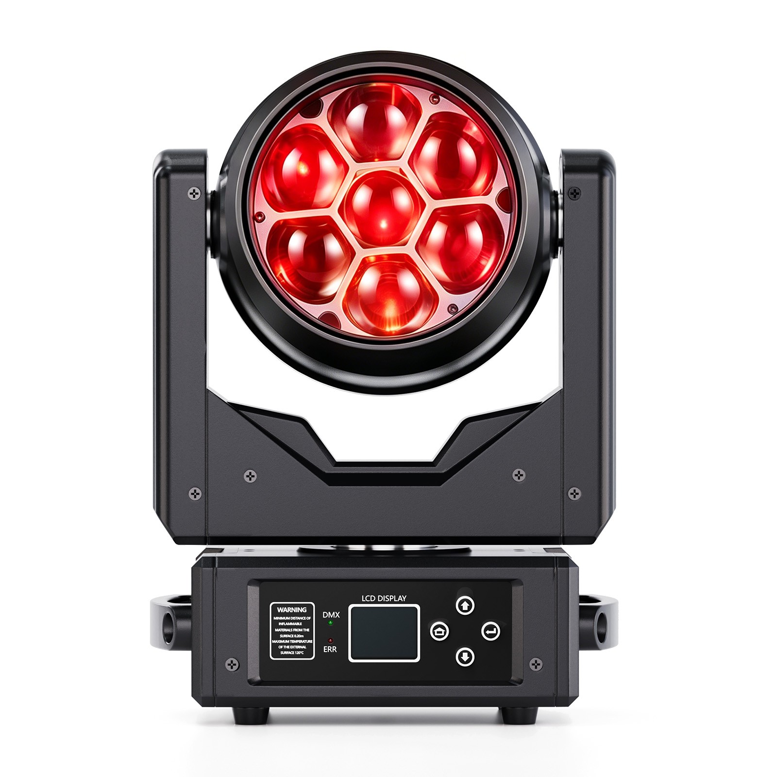 280W RGBW Moving Head Light DMX512 Wash Beam Kaleidoscope Effect Stage DJ