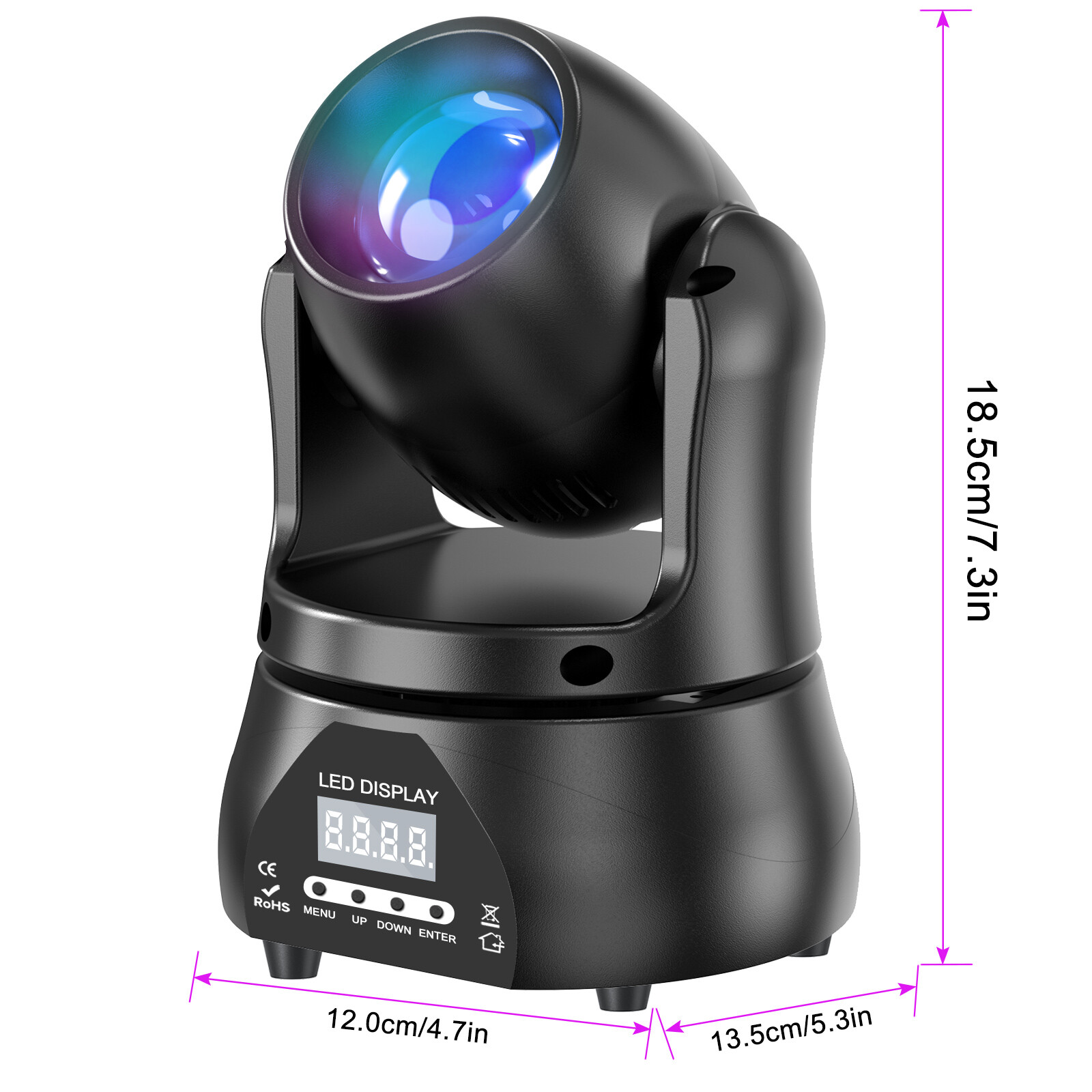 120W Moving Head Light Strobe Spot Stage Light DJ Light DMX RGBW LED For Show