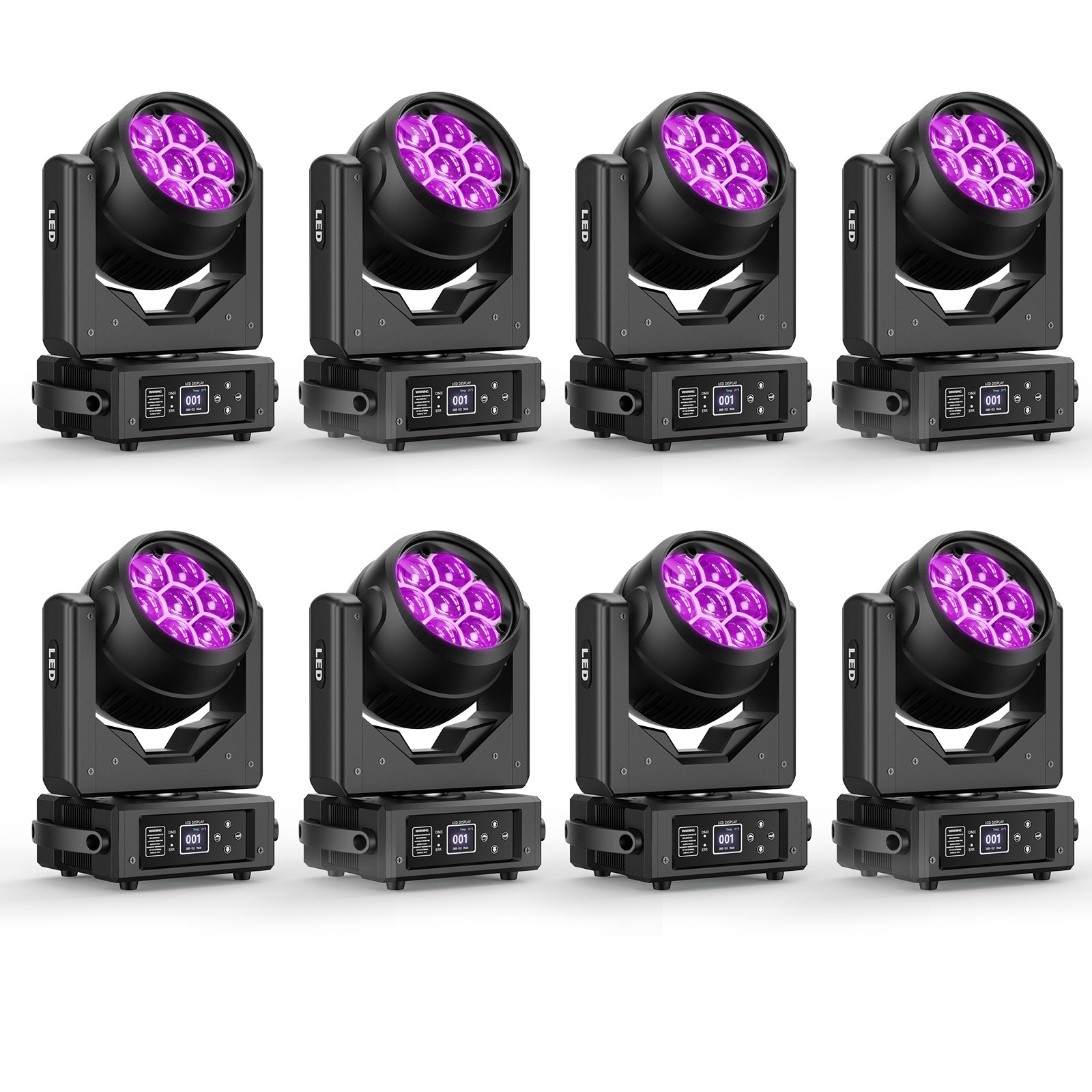 280W LED Moving Head Wash Light RGBW DMX512 Zoom Beam Effect DJ Stage Lighting