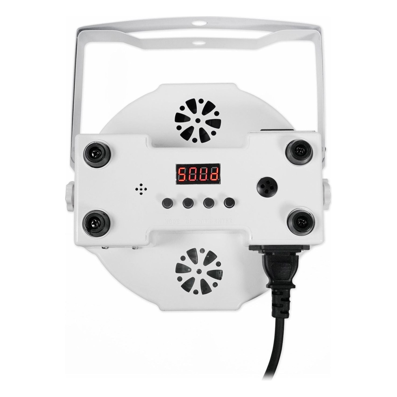 (10) Rockville RockPAR50 WHT LED RGB Par Can DJ/Club DMX Wash Lights+Cables+Bags