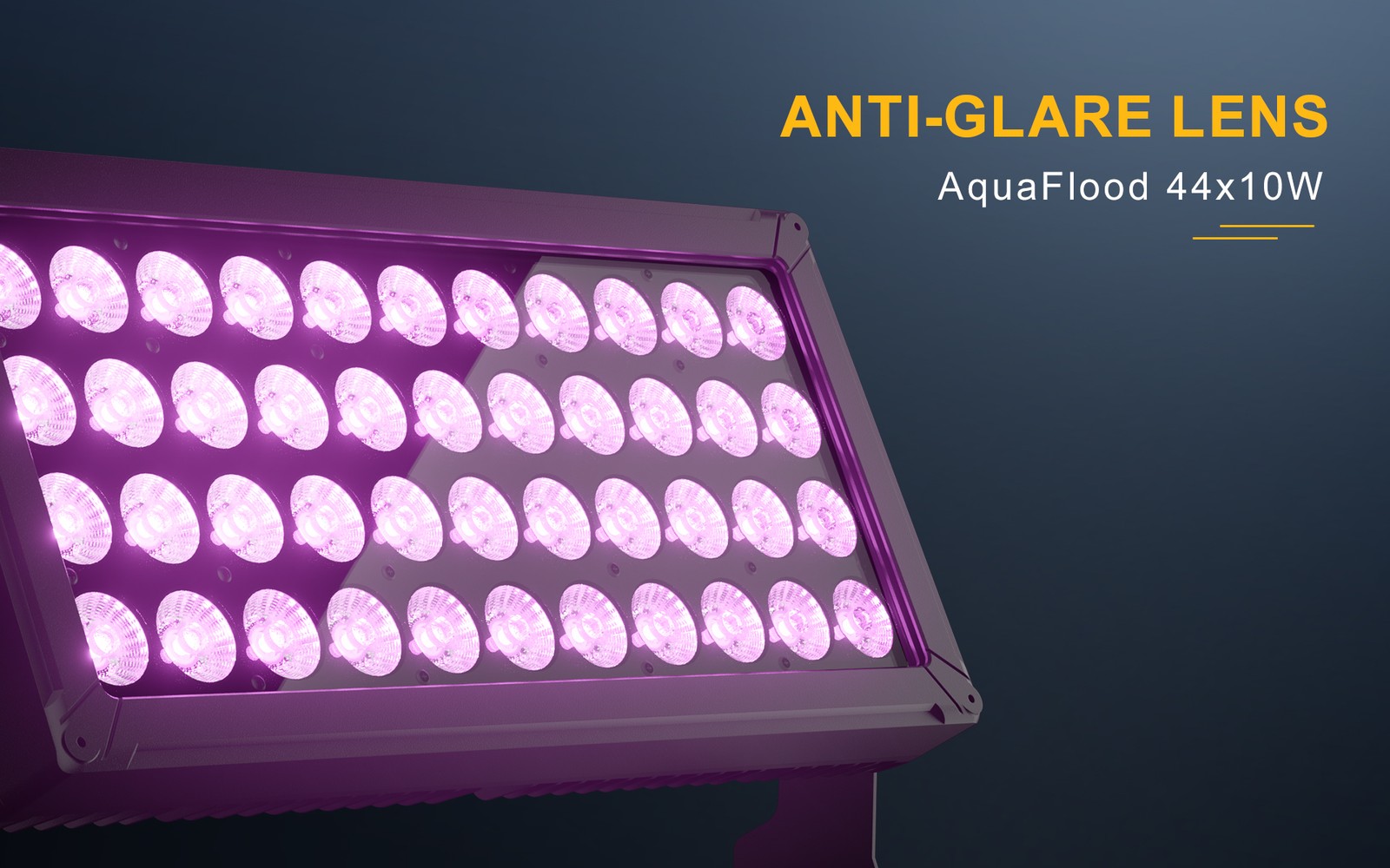 IP65 44x10W LED RGBW Strobe Flood Light Beam DMX512 Stage Show Effect Lighting