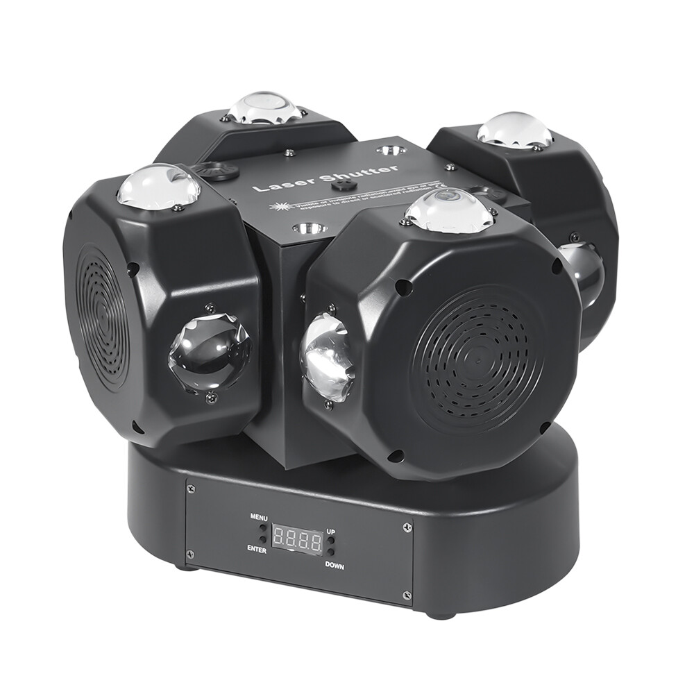 4 Rotating Head Wind Fire Wheel DJ Lights 200W LED Moving Head Stage Effect Beam