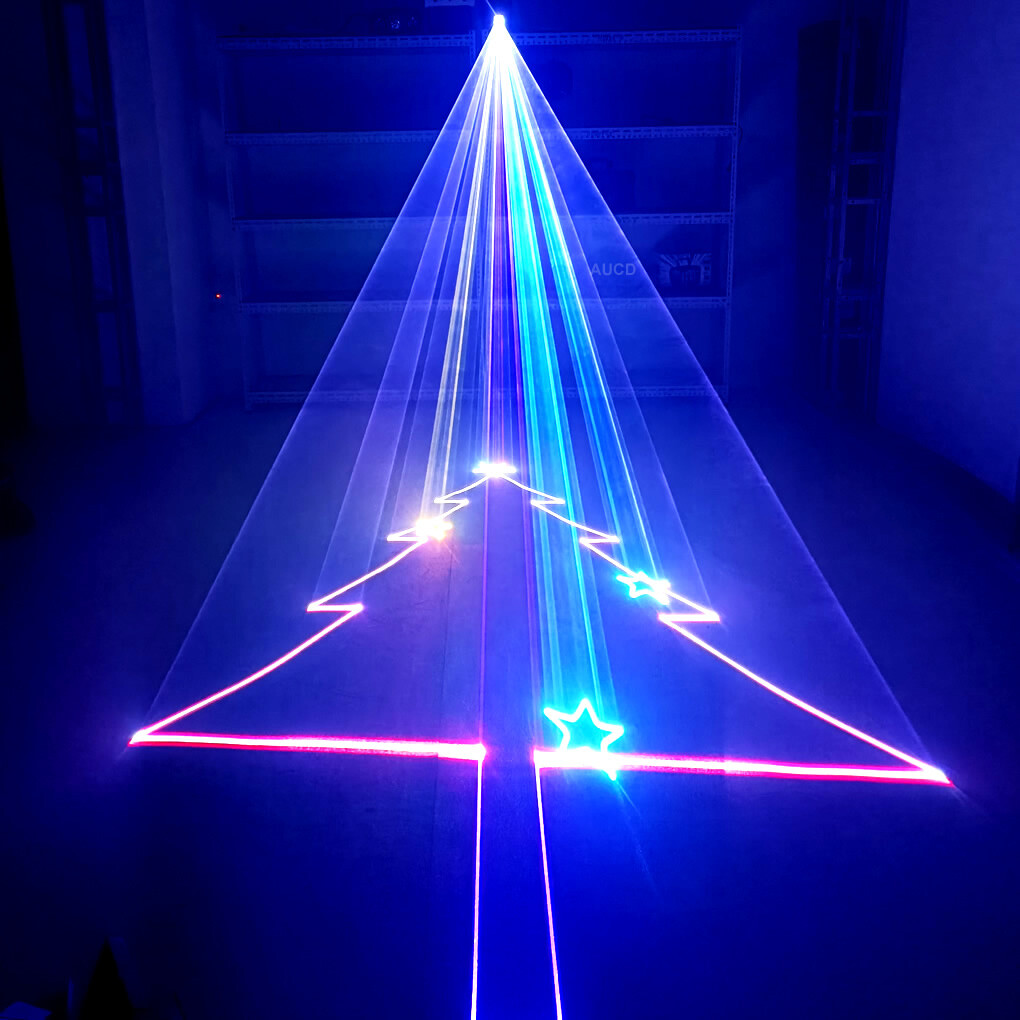 iOS Android Phone App 3W RGB Animation DMX DJ Show Stage Projector Laser Lights