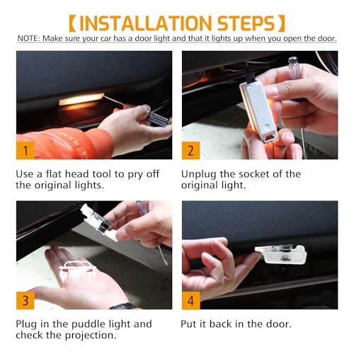 2Pcs Car Door Light Logo Projector for BRZ 2022-2024 Accessories, FOR BRZ-01