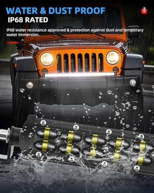 42Inch LED Light Bar 240W 48000LM Dual Row Light Bar Spot Flood Combo LED 42IN