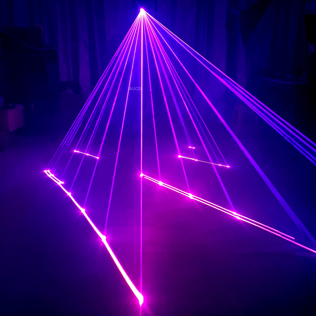 iOS Android Phone App 5W RGB iLDA DMX Animation DJ Stage Projector Laser Lights