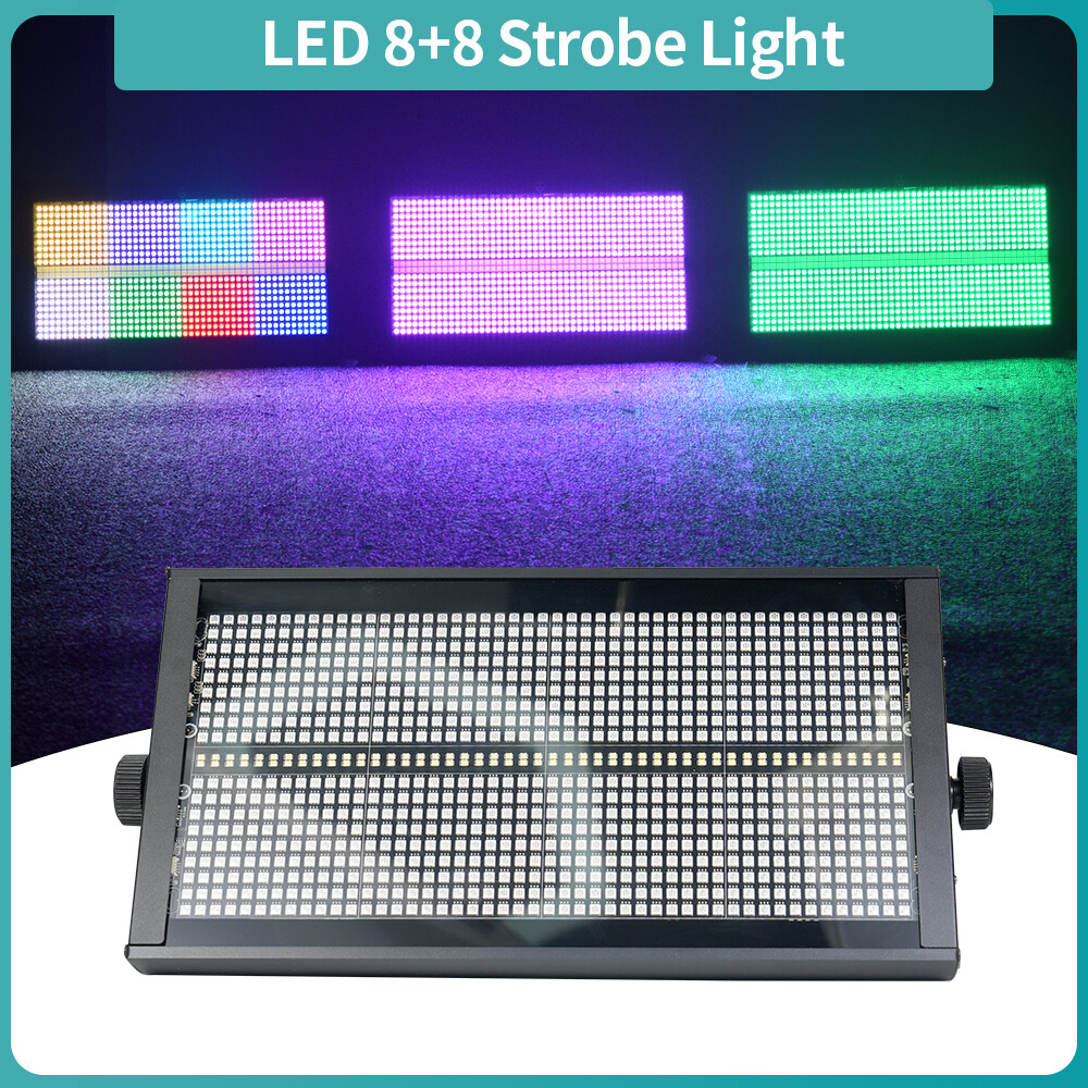 10Pack 1000W RGBW 960LED Wall Wash Light Strobe DMX Stage DJ Light W/case