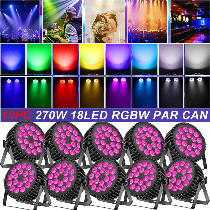 270W 18LED PAR Lights RGBW Stage Lighting DMX DJ Disco Party Club Bar Club Light