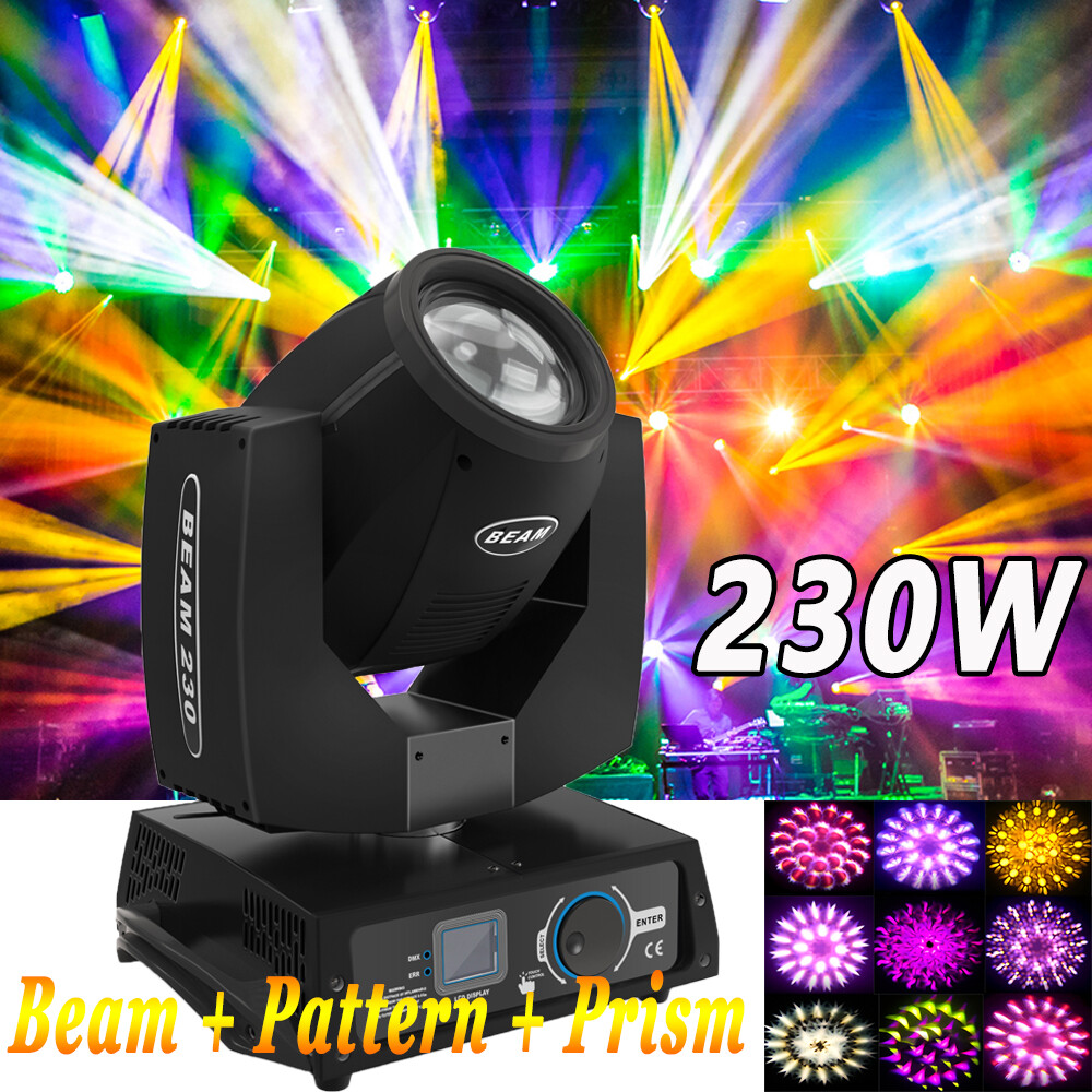 230W LED Zoom 7R Beam Moving Head Stage Lighting Gobo Sharpy DJ Show Disco Light