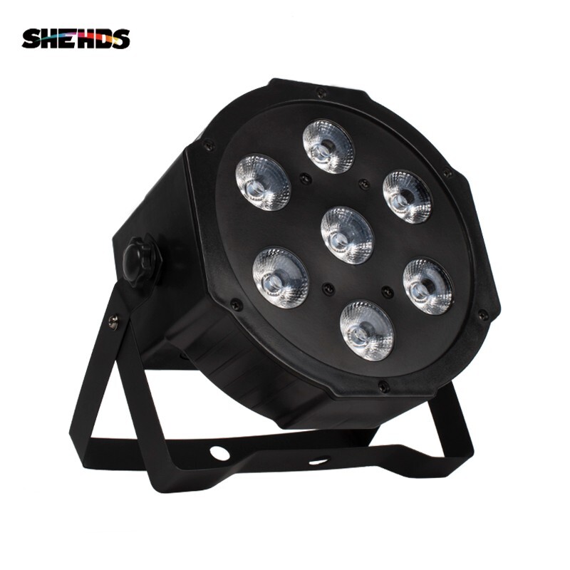 7x18w LED Stage PAR Light RGBW DMX Beam Wash Lighting Club Party DJ Disco Lights