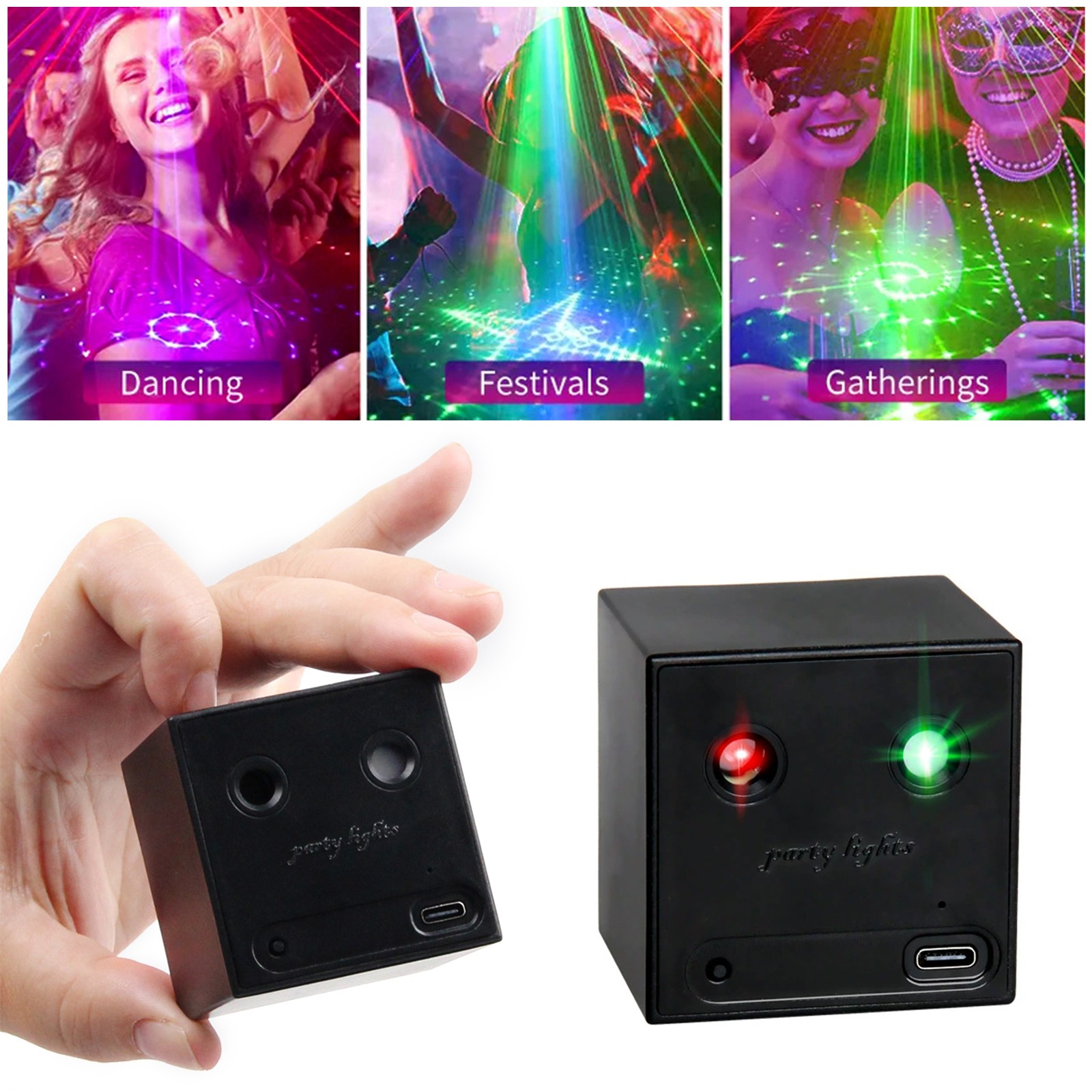 Portable USB Powered Party Disco Light LED Car Camping Atmosphere Stage Light