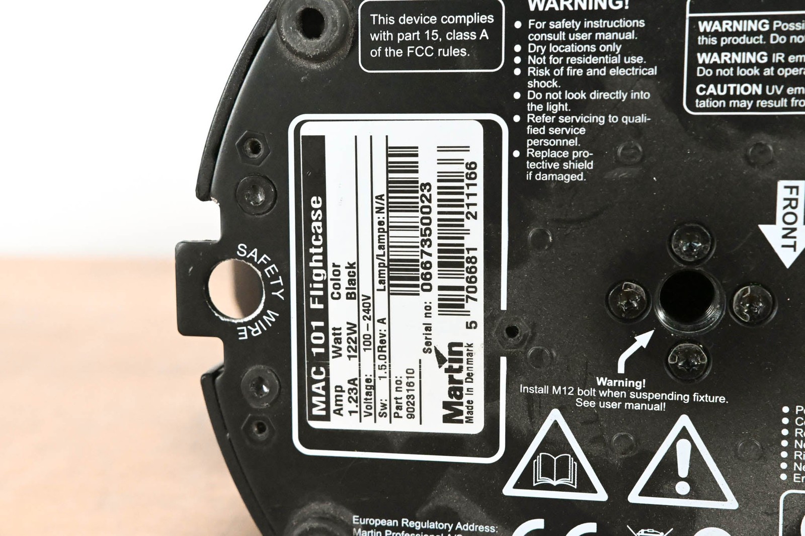 Martin Lighting MAC 101 Moving Head Wash Light CG0130B