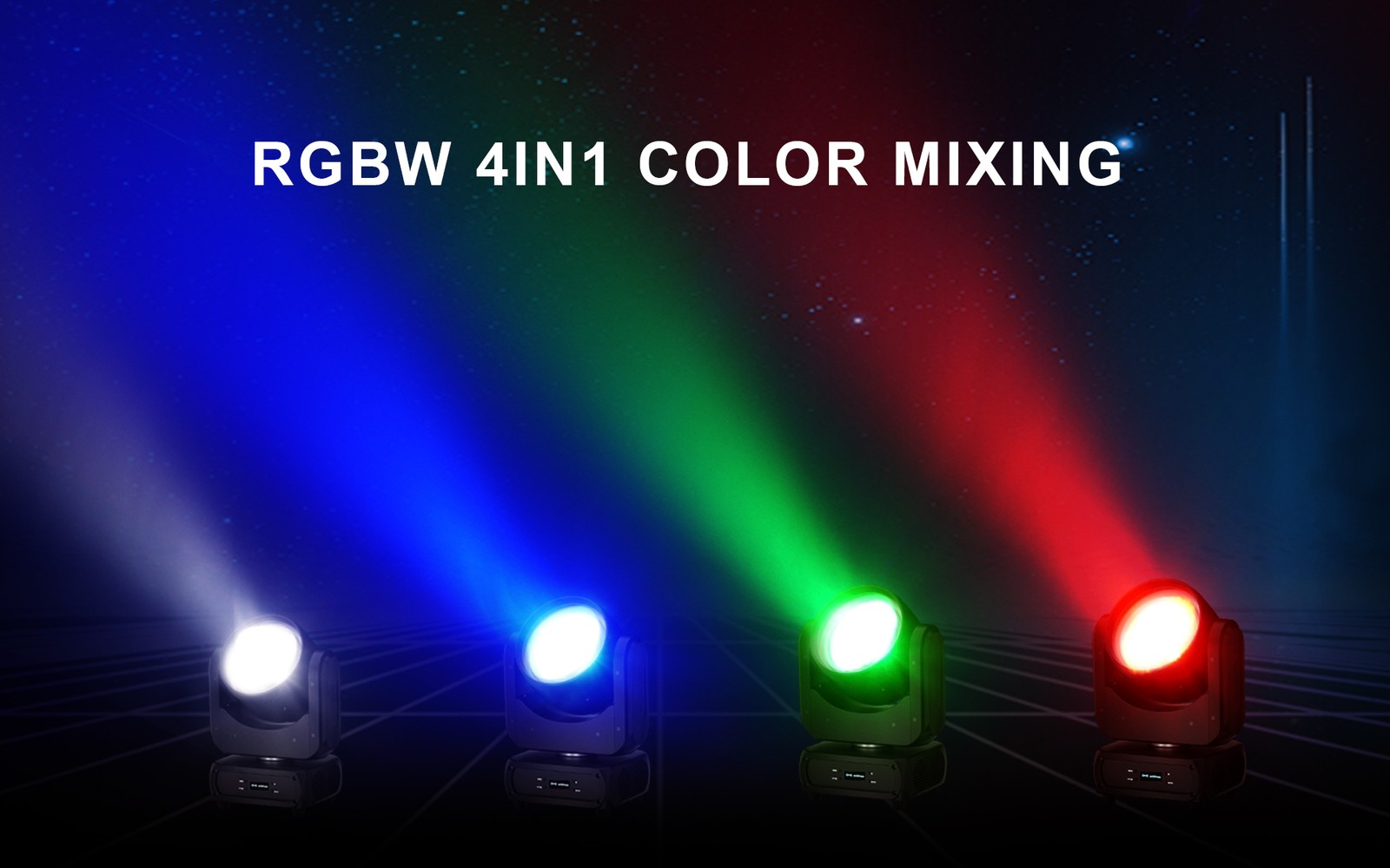 SHEHDS LED 120W Wash Spotlight RGBW 4IN1 Moving Head Light For DJ KTV Party Bar
