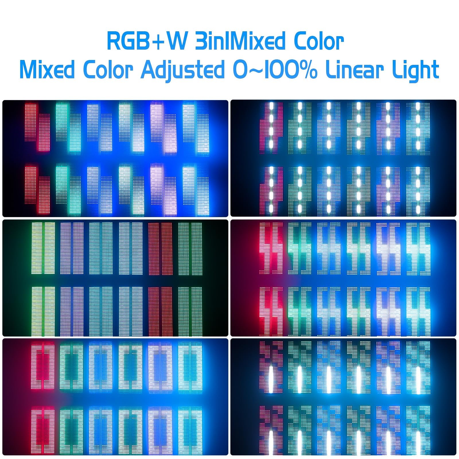 Stage Light Bar LED 200W DJ Strobe Light 768 LEDs RGBW DJ Lights with 46 Zone…