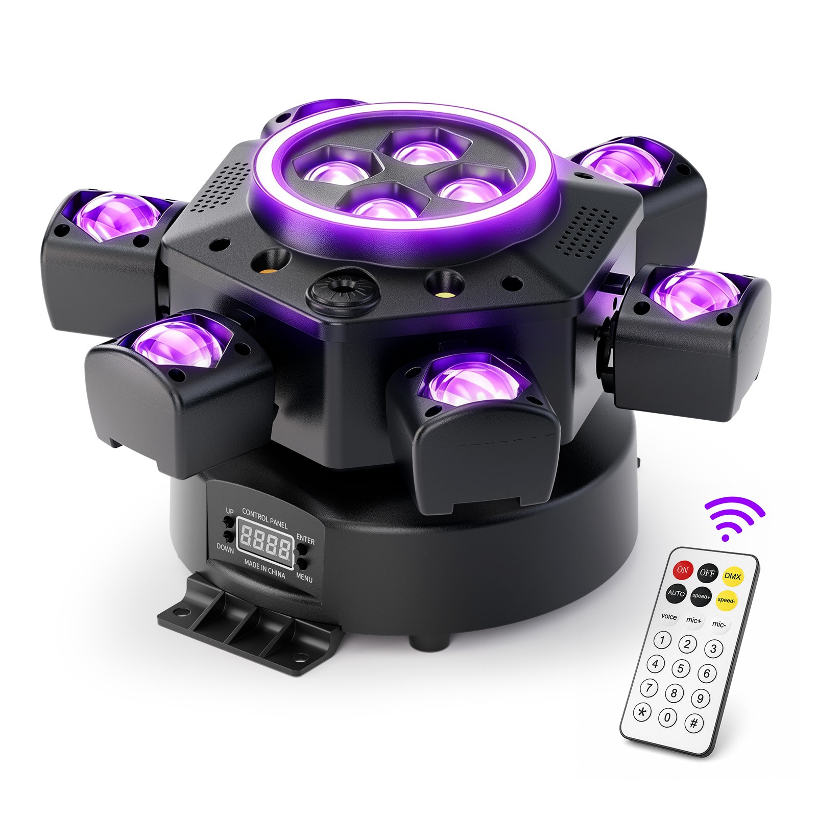 200W Laser RGBW LED Moving Head Light Disco Stage Lighting Beam DMX512 Party DJ
