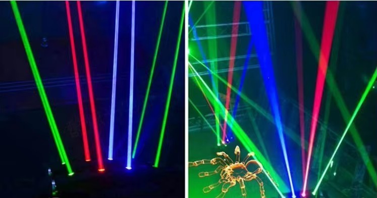 8 Eyes RGB Laser Light Dj Club Party Sharpy Moving Bar Spider Beam Effect Lazer