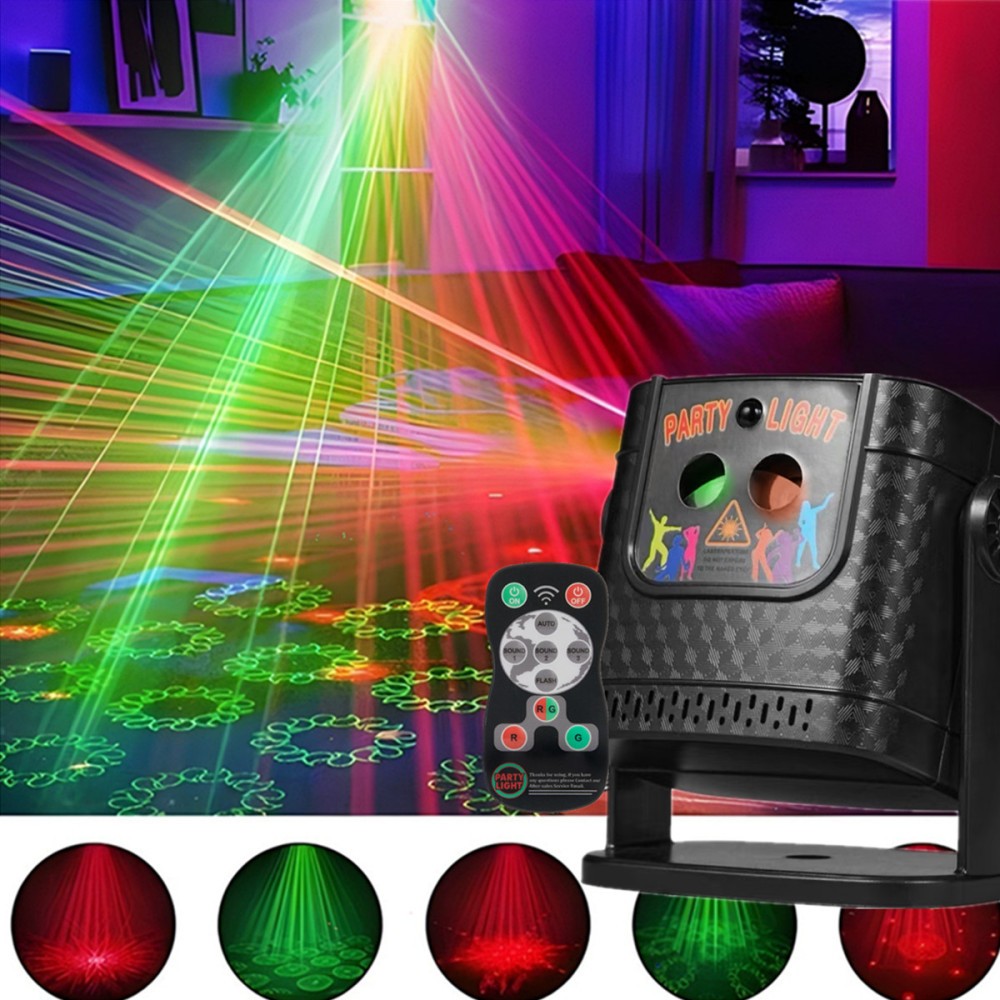 60 Pattern Party Stage Light Laser Projector LED RGB KTV DJ Disco Show Lighting