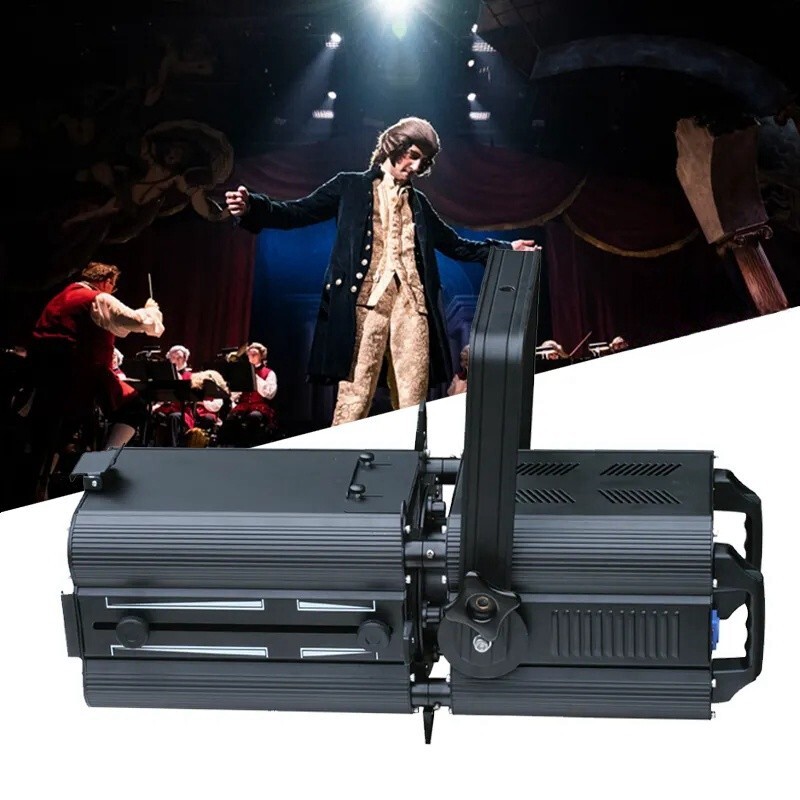 3200K/6500k LED Profile Spotlight Studio Projector 200W Zoom Fresnel Light