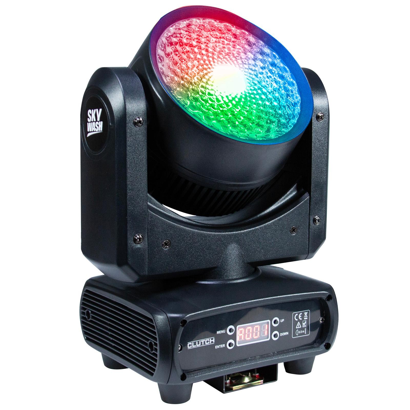 SKY-WASH 150W RGBW LED DMX Moving Head Motion Wash Light Fixture w Bags
