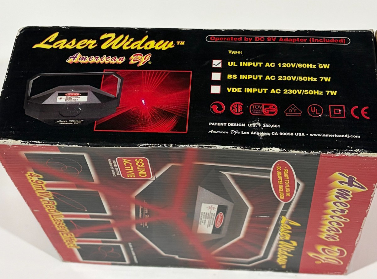Laser Widow – American DJ Light – Laser light For DJ’s Indoor use New in box