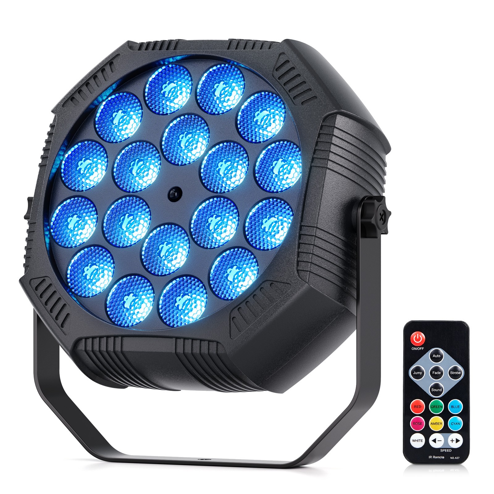 18x3W RGB Wash Battery-Powered PAR Lights Wireless Rechargeable Lighting Stage
