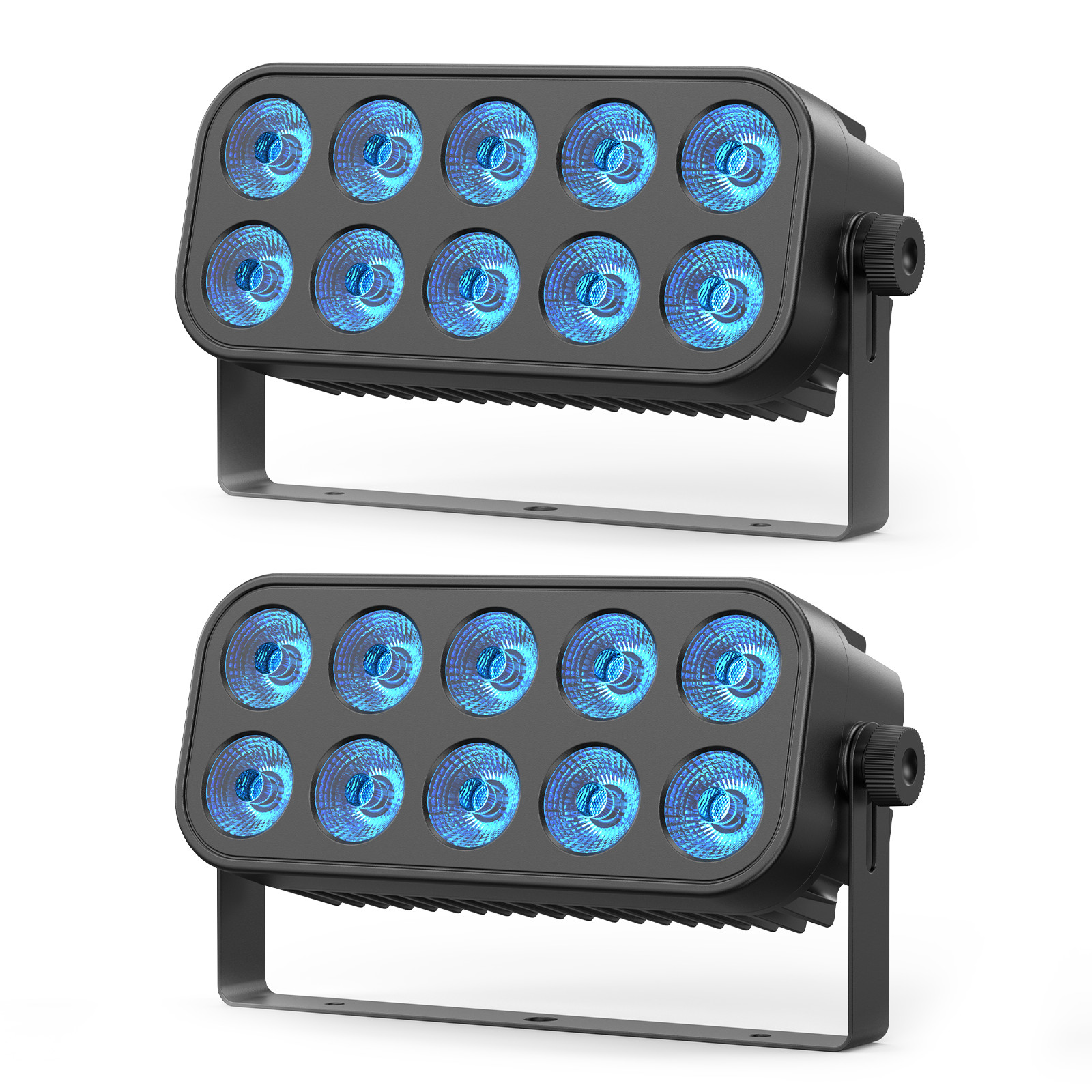 2XWall Wash Light Bar LED RGBW 10X10W DMX Stage DJ Disco Party Strobe Beam Light