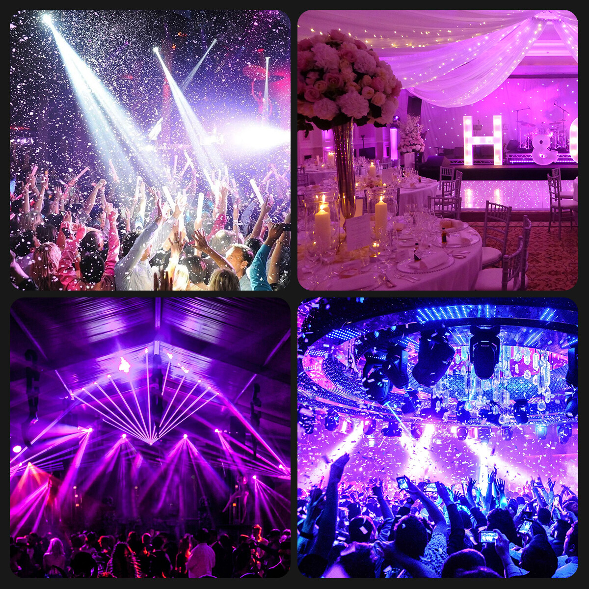 36 x 10W RGBW 4in1 LED Zoom Moving Head 360W Wash Stage Light DMX 15CH EP