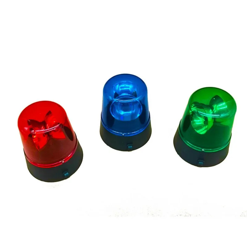 Rotating Red Flashing Police Light Beacon Party Lamp DJ Strobe Light Disco Ball