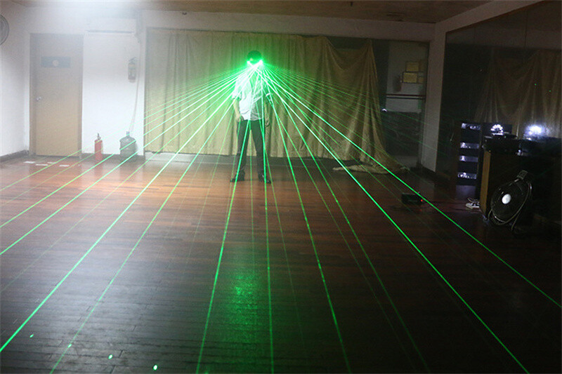 Red Green LED Light Laser Glasses Adult DJ Dancer Stage Show Party Cosplay Props