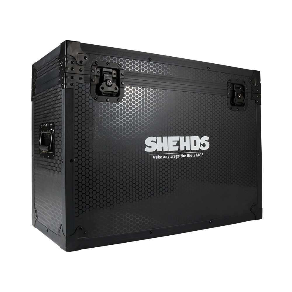 SHEHDS Flightcase of 12W ILDA 2D3D Full Color Animation Lsaer Light Stage Party