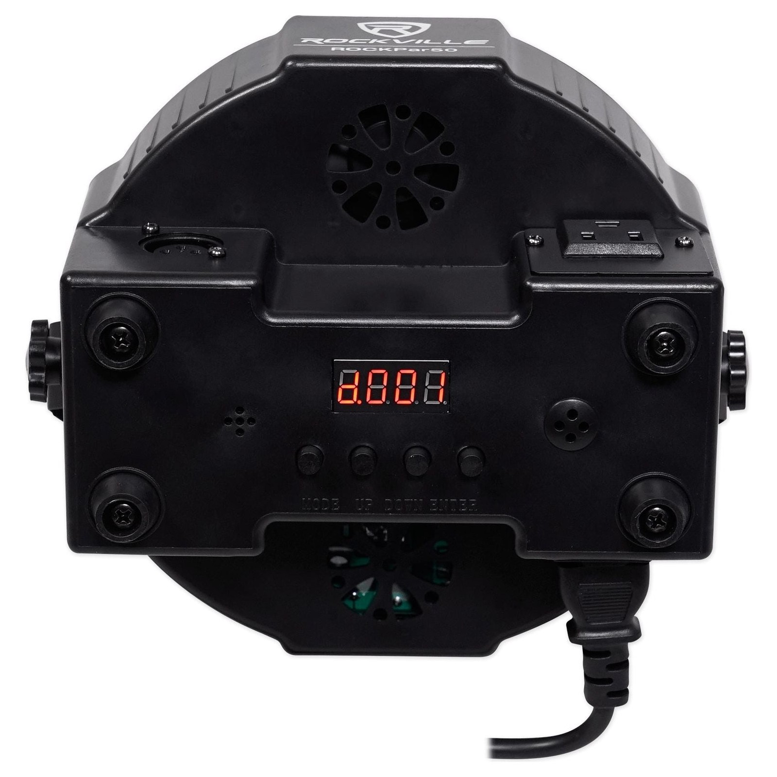 (10) Rockville RockPAR50 LED RGB Compact Par Can DJ/Club DMX Wash Lights