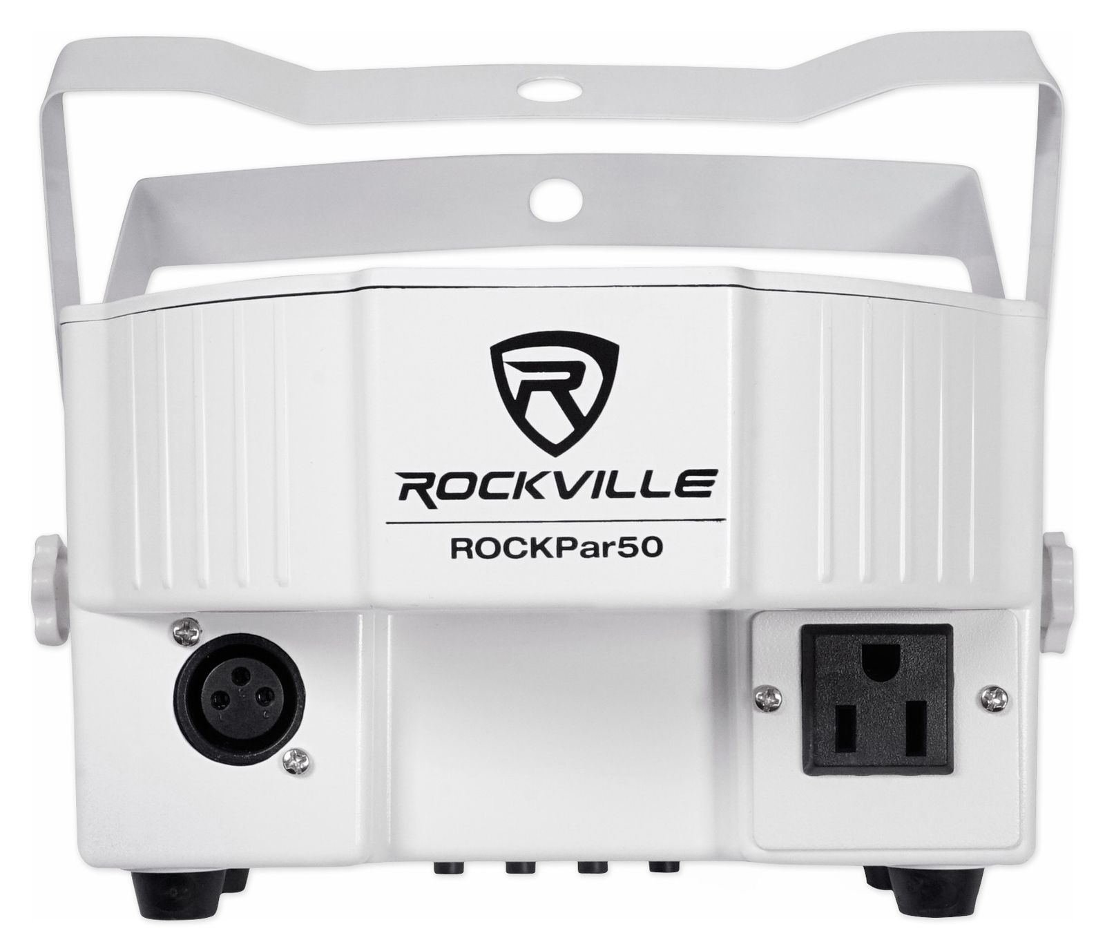 (4) Rockville RockPAR50 White LED RGB Compact Par Can DJ/Club DMX Wash Lights
