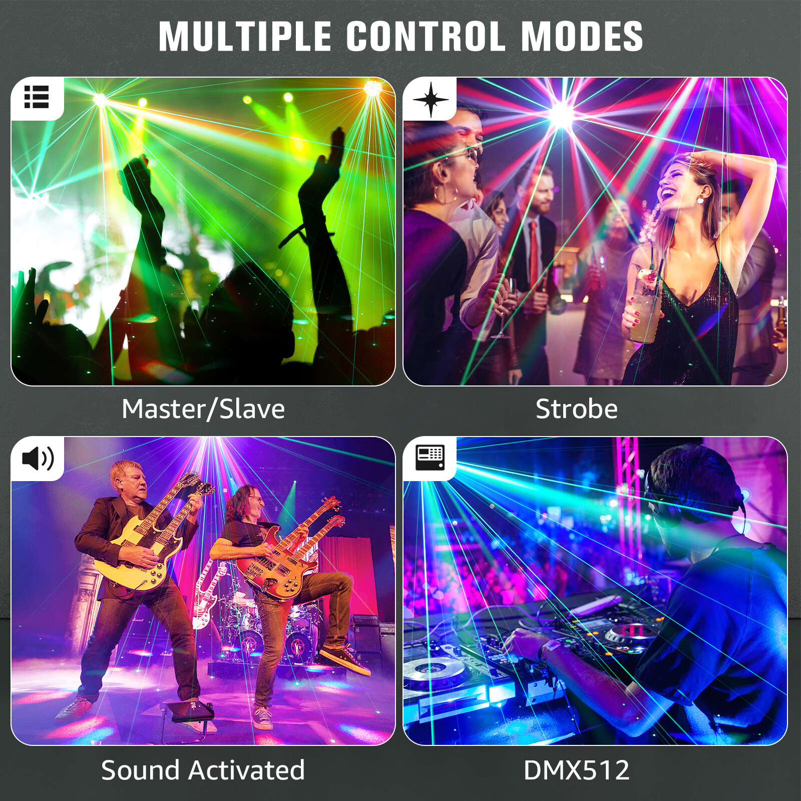150W 6Bee Eye LED Laser Moving Head Light RGBW DMX Beam Stage Lighting DJ Disco