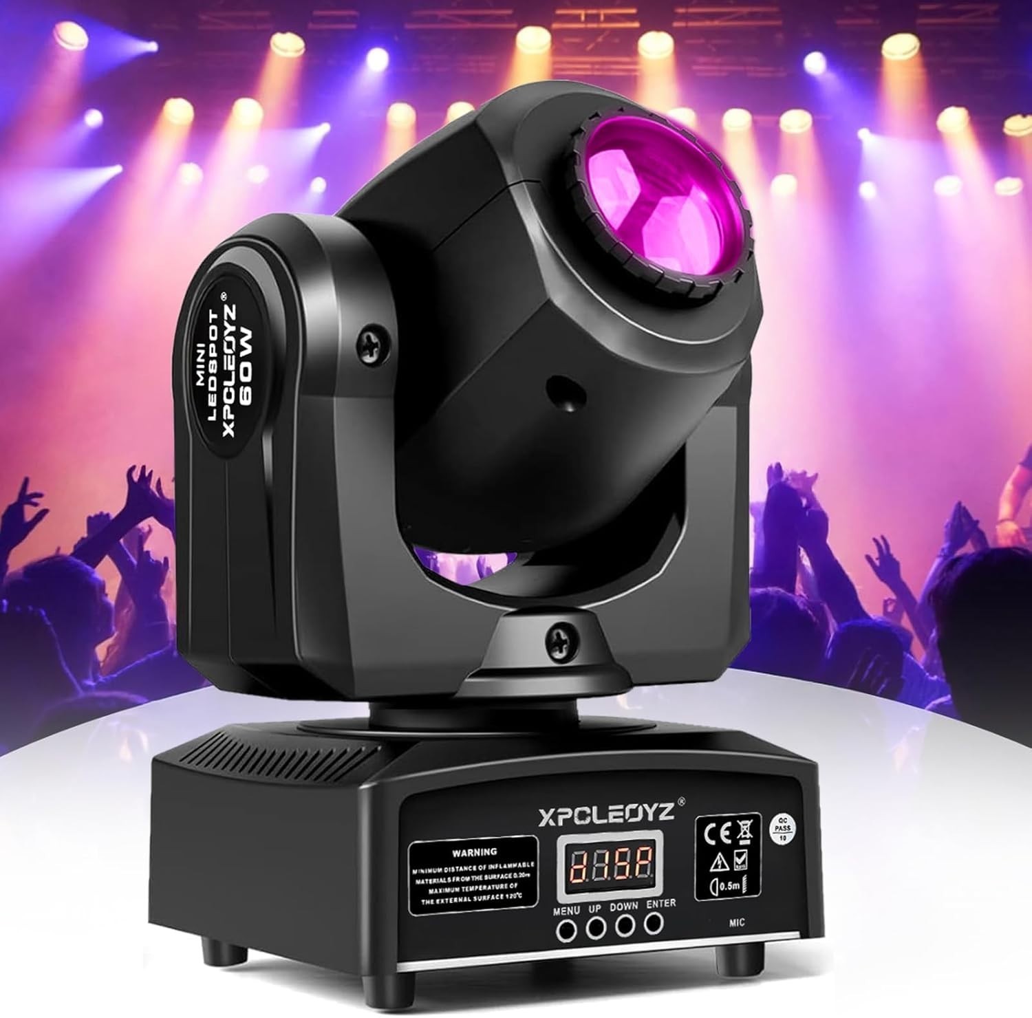 Stage Lights Moving Head Lights 8 Gobos 8 Colors 11 Channels Spotlights DMX 5…