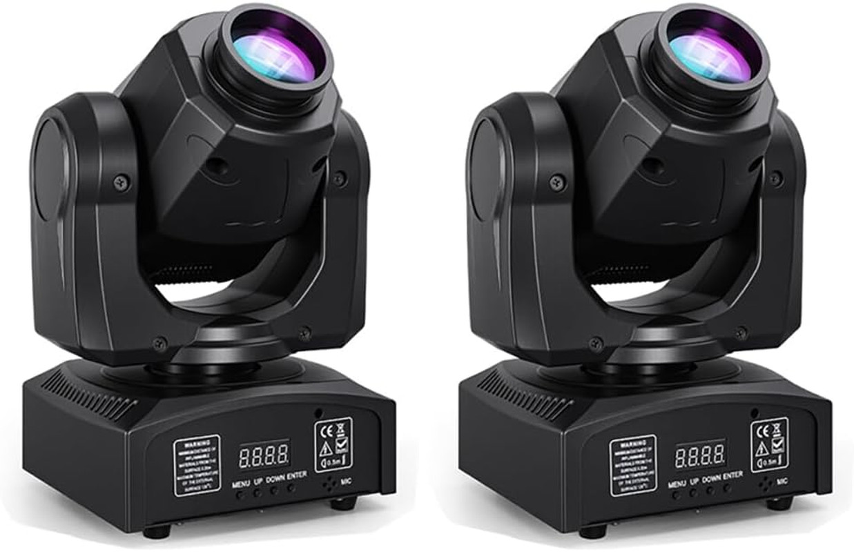 60W LED Moving Head Stage Lights with DMX512 Control – 8 Gobos & 8 Colors, Sound