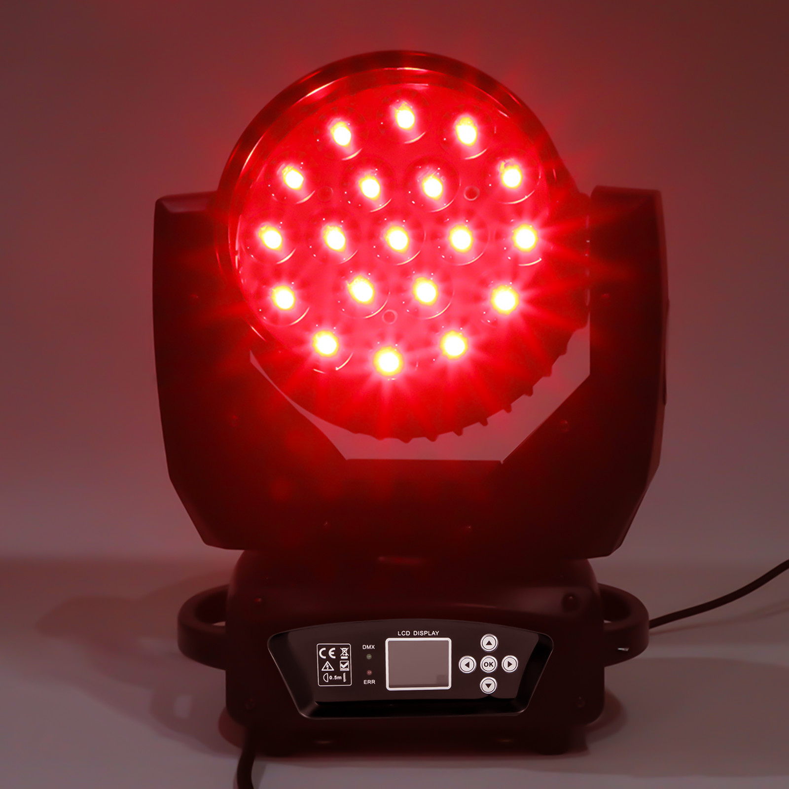 8pcs RGBW 19x15w 4in1 Led Wash ZOOM 11/16ch DMX Moving Head Light dj stage light