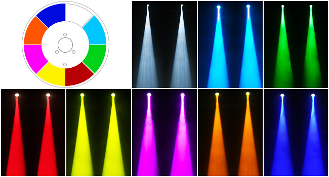 4X 120W Sound Activated RGBW Moving Head 8Gobo Pattern DMX Stage Lighting Disco